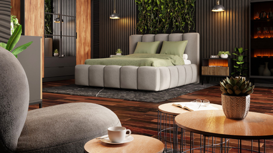 dunkles schlafzimmer